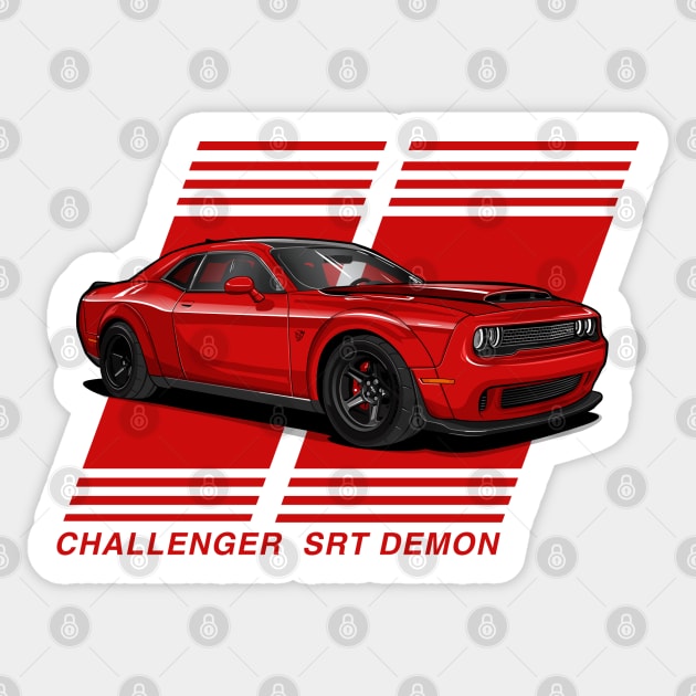 DODGE SRT Demon Sticker by aimey